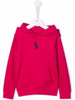 POLO RALPH LAUREN KIDS hoodie à motif Polo Pony brodé - Rose