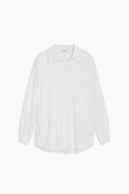 2-in-1 effect overhemd - WHITE - XL