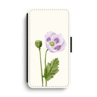 Purple poppy: iPhone XS Max Flip Hoesje