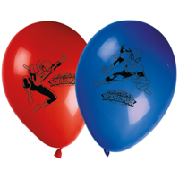 Latexballonnen Spider-Man Blauw Rood Bedrukt (8st)