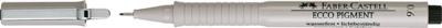 Faber Castell fc-166699 tekenpen ecco pigment 0,6 mm zwart