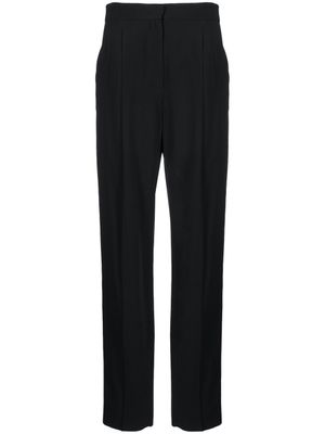 Emporio Armani pantalon droit à détails de plis - Noir