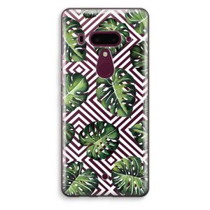 Geometrische jungle: HTC U12+ Transparant Hoesje