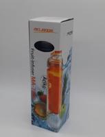Van Der Doelen Fruit drinkfles met fruit infuser 800 ml groot oranje