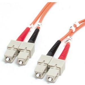 StarTech.com 1m Multimode Duplex Fiber Optic Cable SC-SC