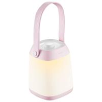 LED Campinglamp oplaadbaar - Draadloos - Dimbaar warm wit licht - 28 cm - Roze