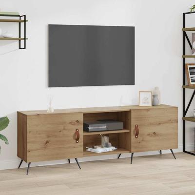 TV-kast artisanaal eikenkleurig 150 x 30 x 50 cm Bewerkt hout