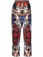 Balmain pantalon court Lagan à imprimé abstrait - Rouge - thumbnail