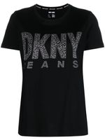 DKNY stud-embellished short-sleeve T-shirt - Noir