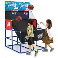 Basketbal Arcade Spel voor Kinderen Basketbal Standaard met 2 Manden 4 Ballen en Pomp voor Sport Games Basketbal Speelgoed Set