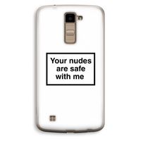 Safe with me: LG K10 (2016) Transparant Hoesje