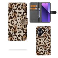 Xiaomi Redmi Note 13 Pro Plus | Telefoonhoesje | Met pasjeshouder | Leopard