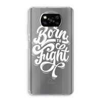 Born to Fight: Xiaomi Poco X3 NFC Transparant Hoesje