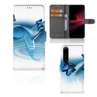 Sony Xperia 1 III | Telefoonhoesje | Met pasjeshouder | Vlinders