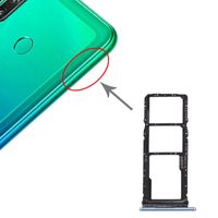 SIM-kaartlade + SIM-kaartlade + Micro SD-kaartlade voor Huawei P40 Lite E / Geniet van 10(Blauw)