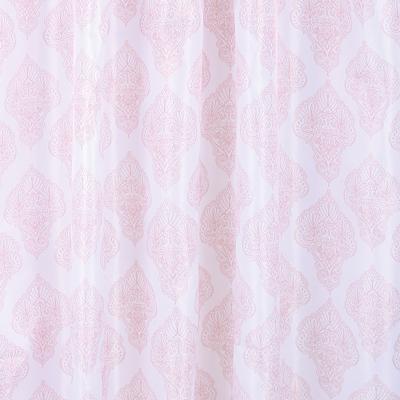 Differnz Boho douchegordijn 100% polyester - verzwaarde onderzoom - 180 x 200 cm - pink