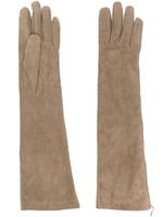 Brunello Cucinelli gants longs en daim - Vert