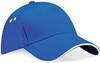 Beechfield CB15C Ultimate 5 Panel Cap - Sandwich Peak - Bright Royal/White - One Size