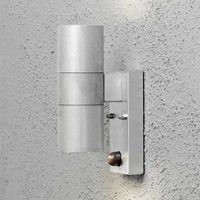 Wandlamp modena Up/Down gegalvaniseerd met bewegingsmelder GU10 fitting 7542-320 Konstsmide