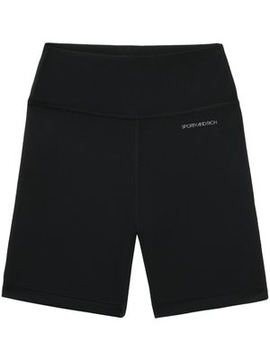 Sporty & Rich short N.03 à logo imprimé - Noir