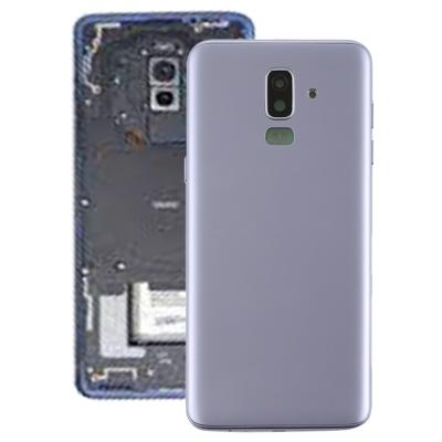 Achtercover met Zijkleutels & camera lens voor Galaxy J8 (2018) J810F/DS J810Y/DS J810G/DS (grijs)