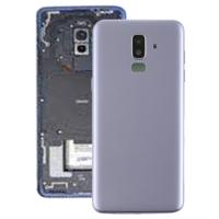 Achtercover met Zijkleutels & camera lens voor Galaxy J8 (2018) J810F/DS J810Y/DS J810G/DS (grijs)