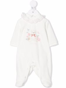 Monnalisa pyjama à imprimé Teddy Bear - Blanc