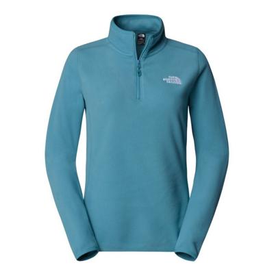 The North Face 100 Glacier 1/4 Zip Fleece Dames Algae Blue L