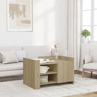 Salontafel 80x50x50 cm bewerkt hout sonoma eikenkleurig