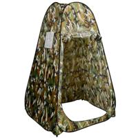Pop-Up Douchetent Draagbare Kampeertent voor Aankleden Toilet Kleedkamer Buiten Onderdak Privé 120 x 120 x 190 cm Camouflage/Groen