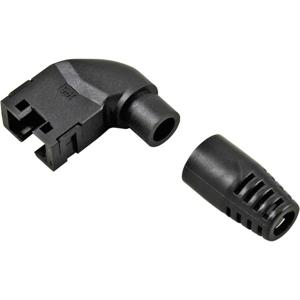 Hirose Electronic RJ45-KS90LR Knikbescherming voor RJ45-aansluitstekker Hirose, haaks Knikbeschermingsmof Aantal polen: 8P8C Zwart 1 stuk(s)