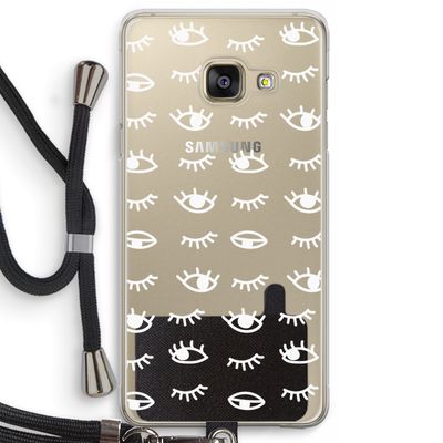 Eye pattern #3: Samsung Galaxy A3 (2016) Transparant Hoesje met koord