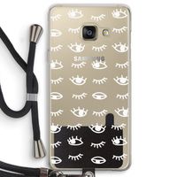 Eye pattern #3: Samsung Galaxy A3 (2016) Transparant Hoesje met koord