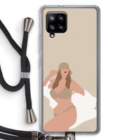One of a kind: Samsung Galaxy A42 5G Transparant Hoesje met koord