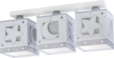 Dalber Kinderkamer plafondlampMoonlight 3-lichts soft grijs - 63233NE