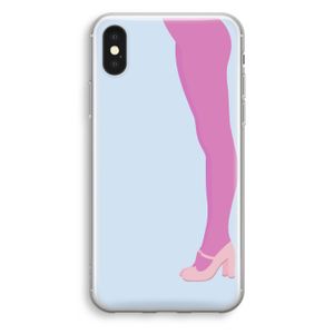 Pink panty: iPhone XS Transparant Hoesje