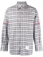 Thom Browne chemise à carreaux - Gris - thumbnail