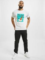 Mister Tee / t-shirt Mic Drop in wit - thumbnail