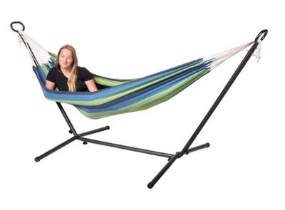 'Pine' Single Eénpersoons Hangmatset - 120 kg - Groen - 123 Hammock