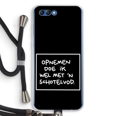 Schotelvod: Honor 10 Transparant Hoesje met koord