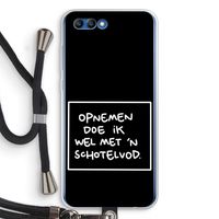 Schotelvod: Honor 10 Transparant Hoesje met koord