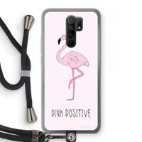 Pink positive: Xiaomi Redmi 9 Transparant Hoesje met koord