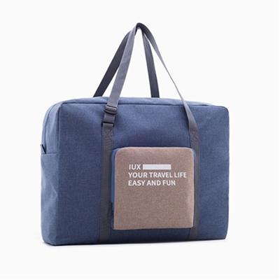 Opvouwbare vrouwen reizen tas Unisex bagage reizen handtassen waterdichte reistas grote capaciteit tas (Navy)