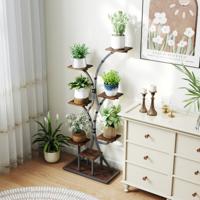 Plantenstandaard met Groeilampen 8-laags Plantenrek Bloemenstandaard