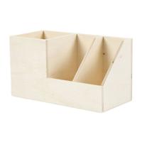 Creativ Company Houten pennenbak, 3 vakken