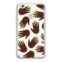 Hands dark: Huawei Ascend P8 Lite (2017) Transparant Hoesje