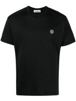 Stone Island t-shirt en coton à patch logo - Noir - thumbnail