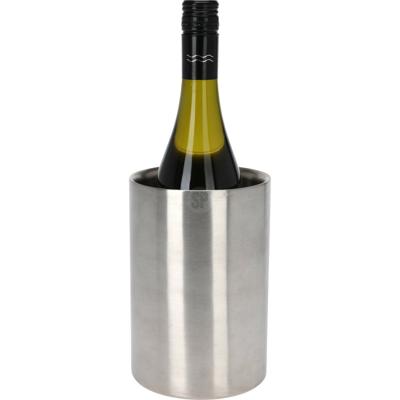 Wijnkoeler/champagnekoeler - D13 x H20 cm - dubbelwandig - RVS