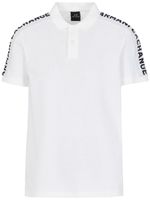 Armani Exchange polo en coton à logo imprimé - Blanc