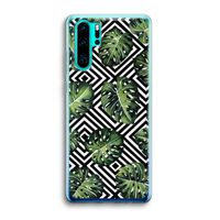 Geometrische jungle: Huawei P30 Pro Transparant Hoesje